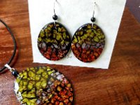 Red Pepper Purple Lime Oval Eggshell Mosaic Earrings Pendant.jpg